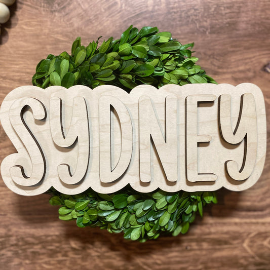 DIY Mini Name Signs for Kids -WS