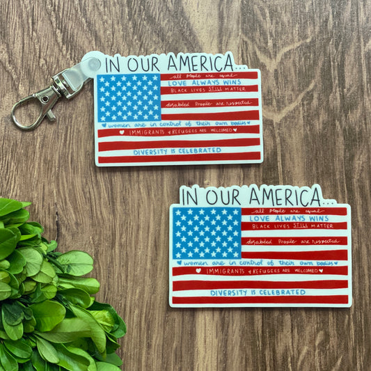 Custom Keychain and Magnet for IB