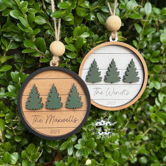 Modern Farmhouse Family Ornament