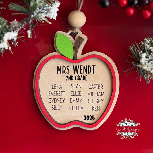 Classroom Apple Ornament