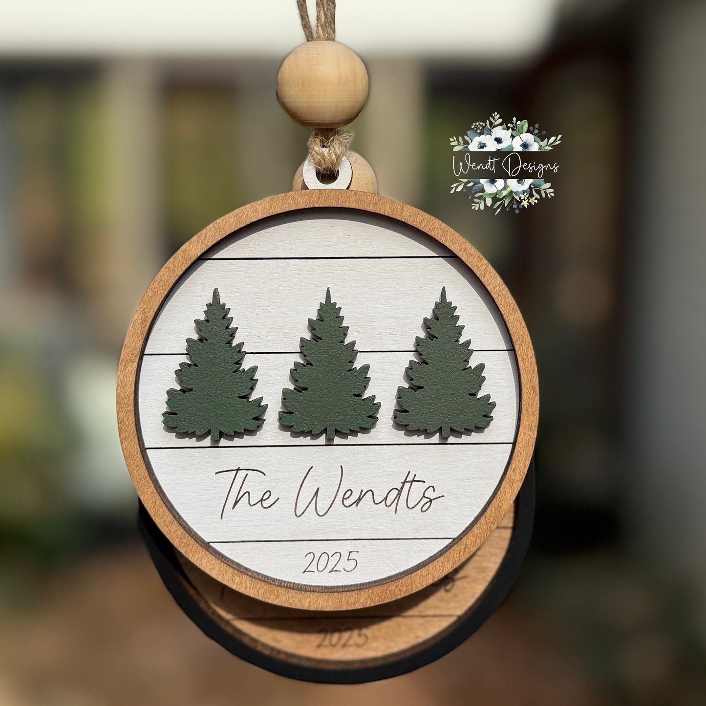 Modern Farmhouse Family Ornament