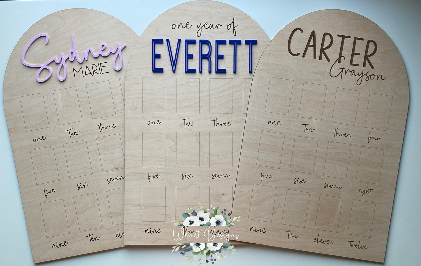 First Year Photo Boards