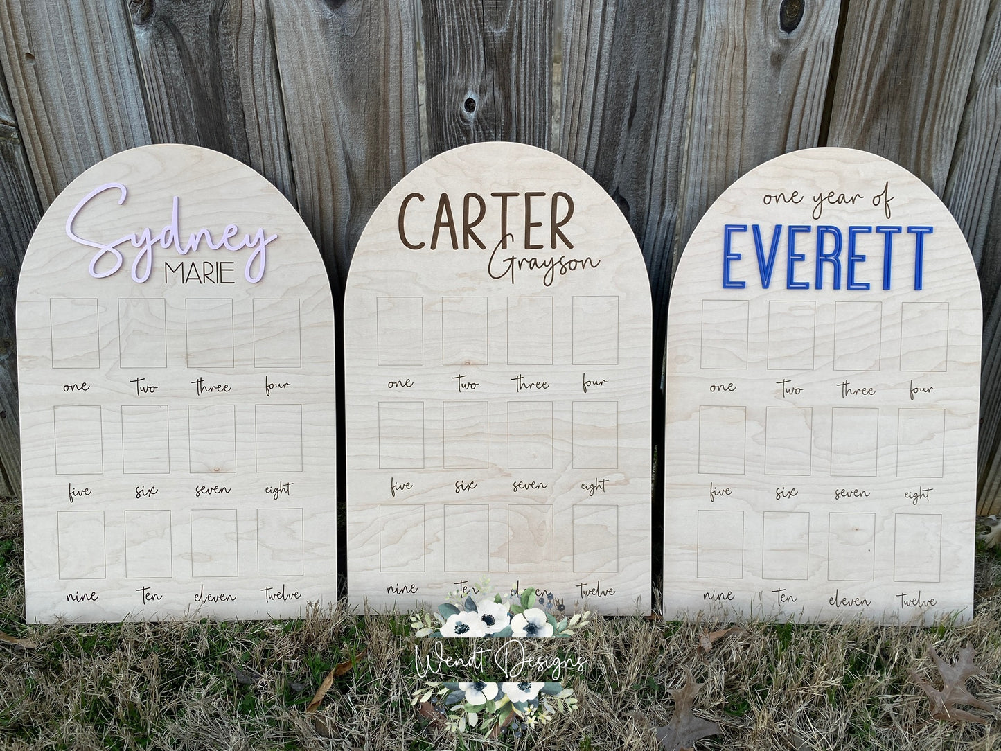 First Year Photo Boards