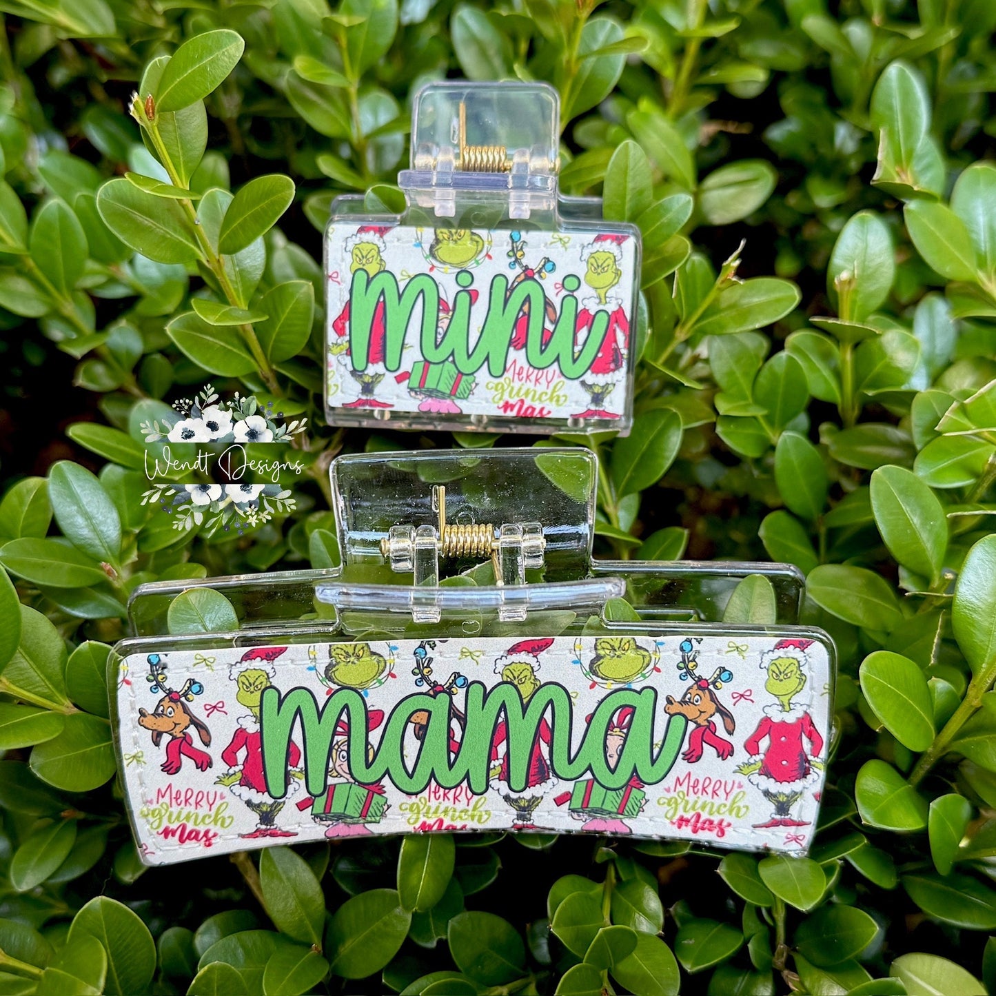 Mama & Mini Green Guy Clips