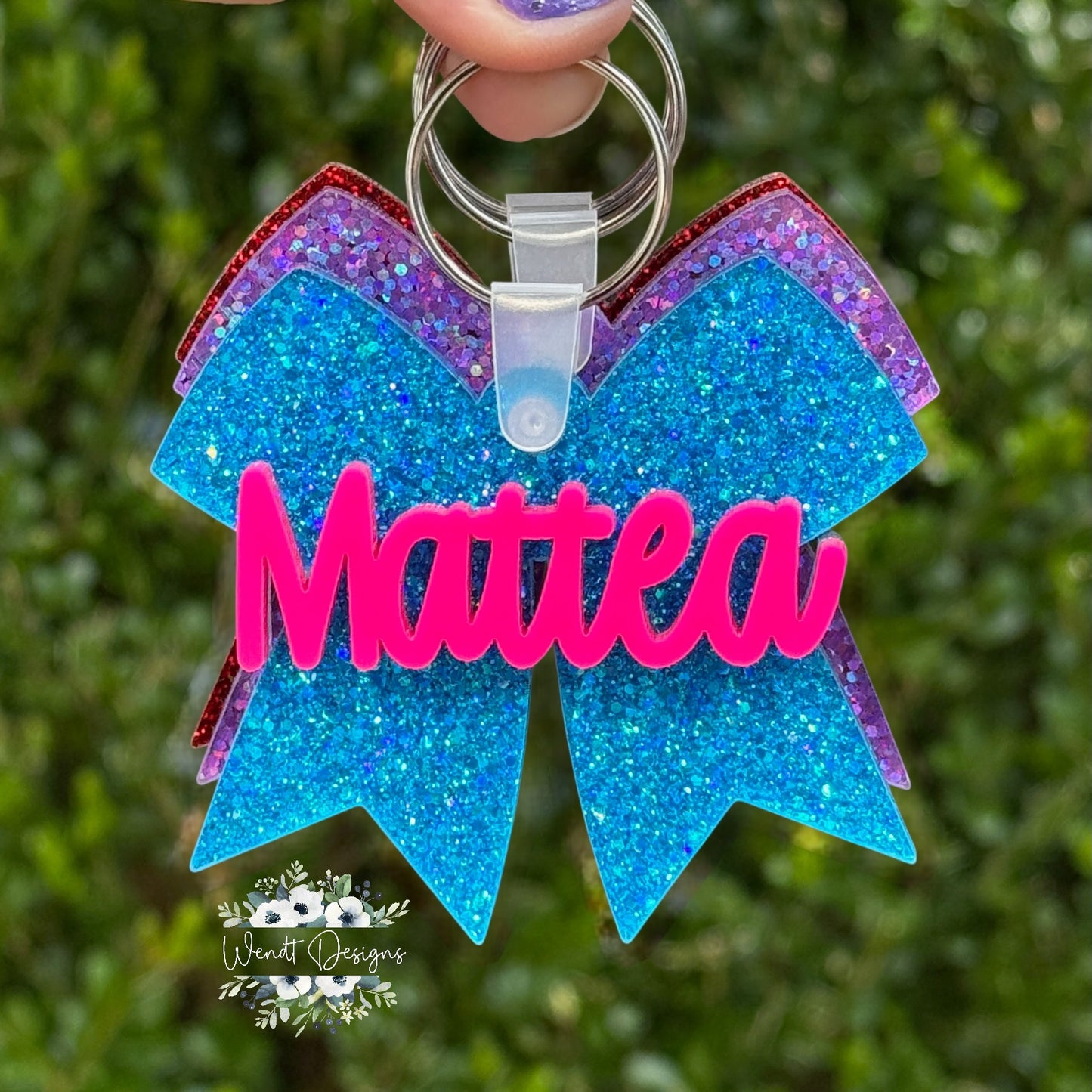 Bow and Monogram Bag Tags