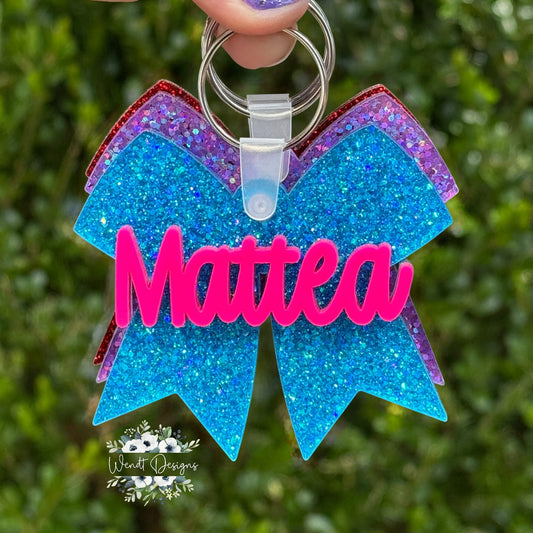 Bow and Monogram Bag Tags