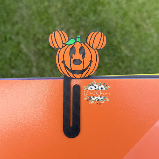 Pumpkin Mouse Head Bookmark