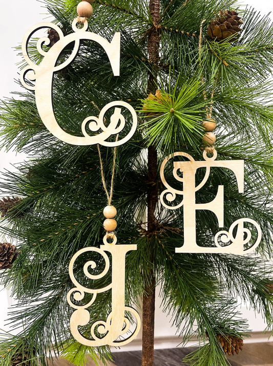 Whimsical Initial Ornaments -WS