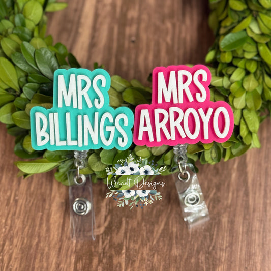 Personalized Name Badge Reels