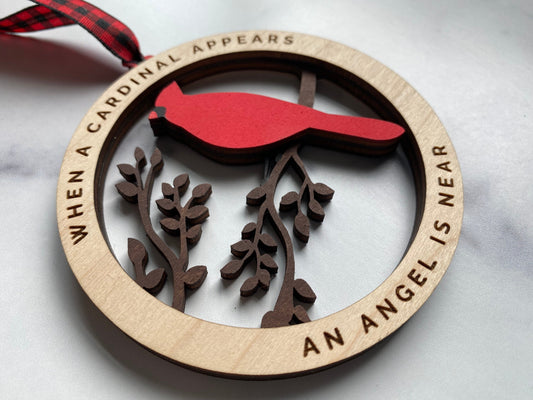 Cardinal Remembrance Ornament - Wholesale - Packs of 5