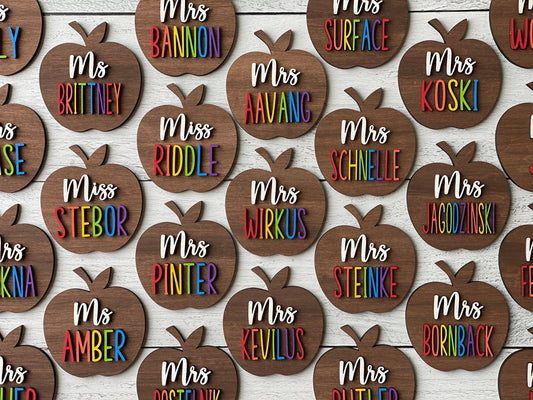 Teacher Apple Magnets, Teacher Appreciation Gifts