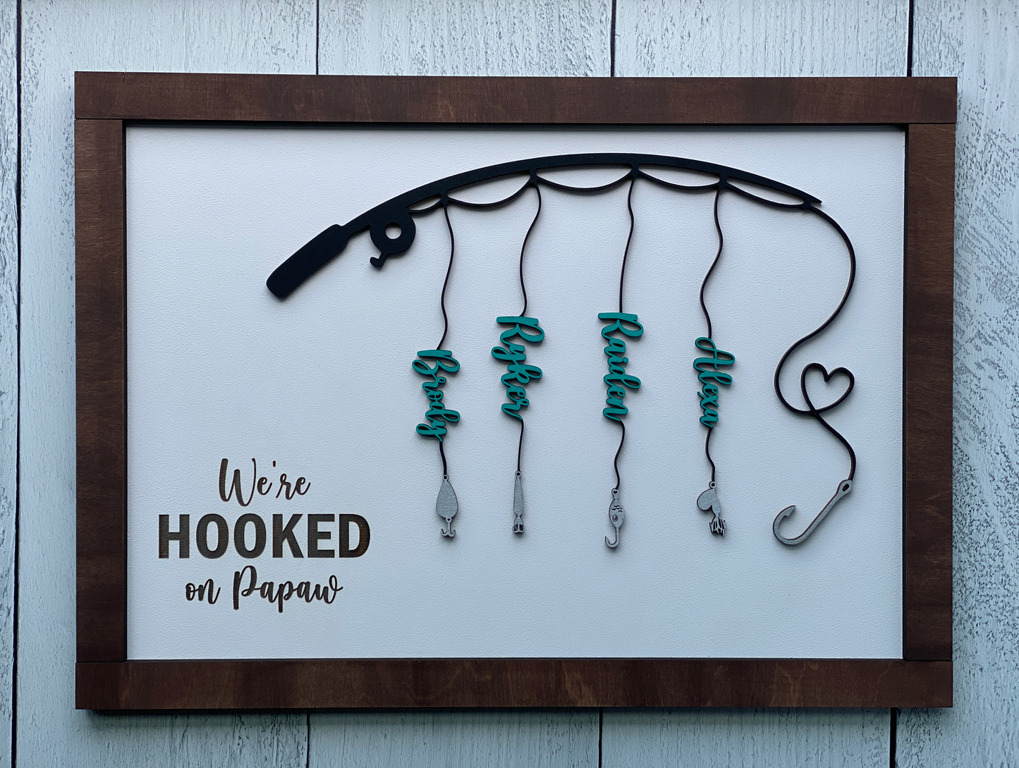 Hooked on Daddy, Father’s Day Sign