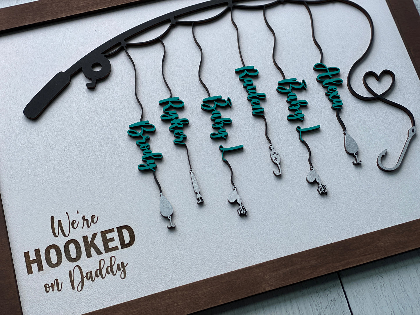 Hooked on Daddy, Father’s Day Sign