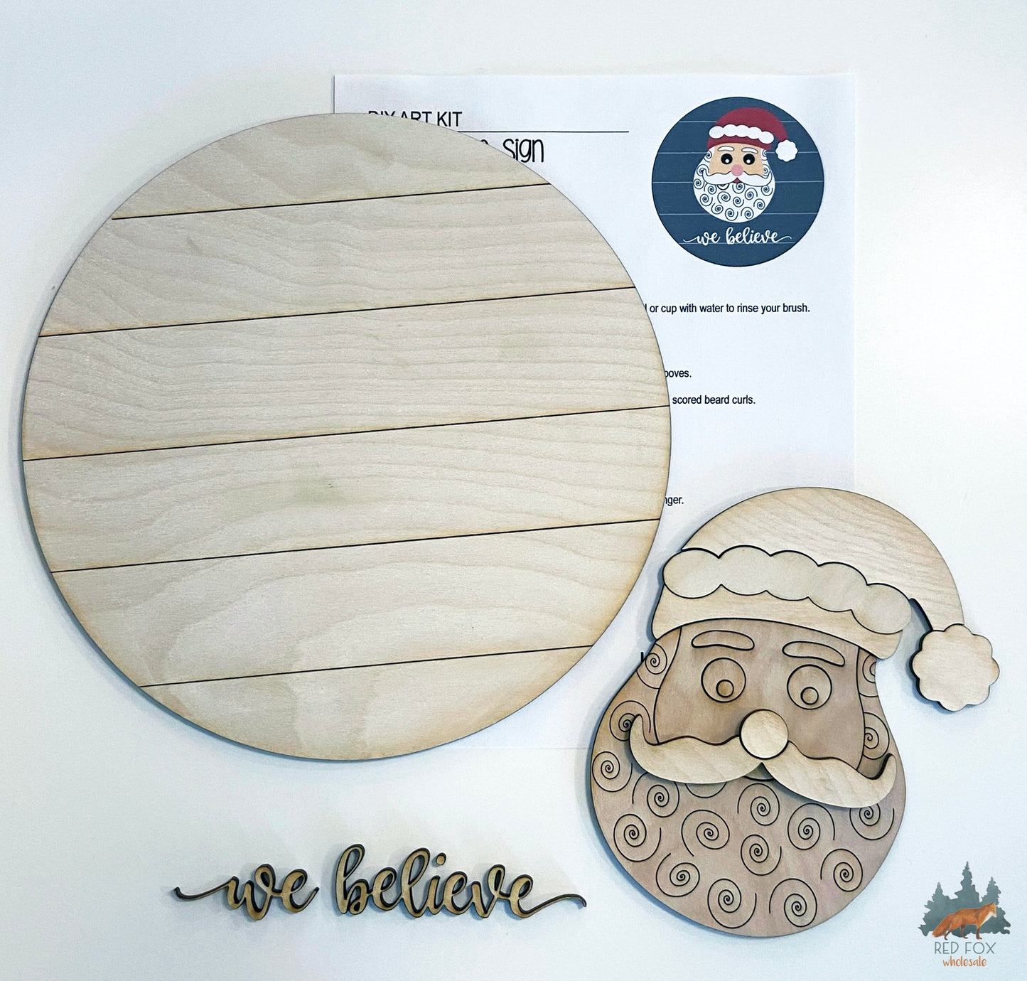 We Believe Shiplap Sign Kit