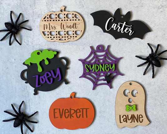 Personalized Halloween Boo Basket Tags - Halloween Tags