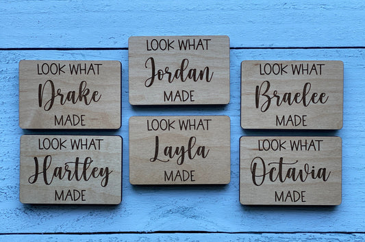 Look What I Made Personalized Magnets, Artwork Magnets